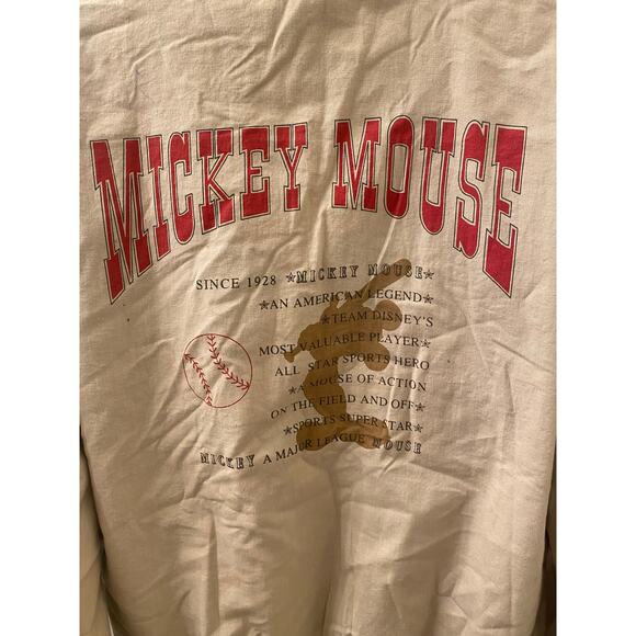 Rare Vintage Reversible Mickey Mouse Disney Baseball Bomber Varsity Jacket Sz M - Picture 8 of 13
